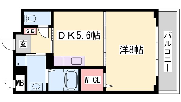 姫路駅 徒歩8分 2階の物件間取画像